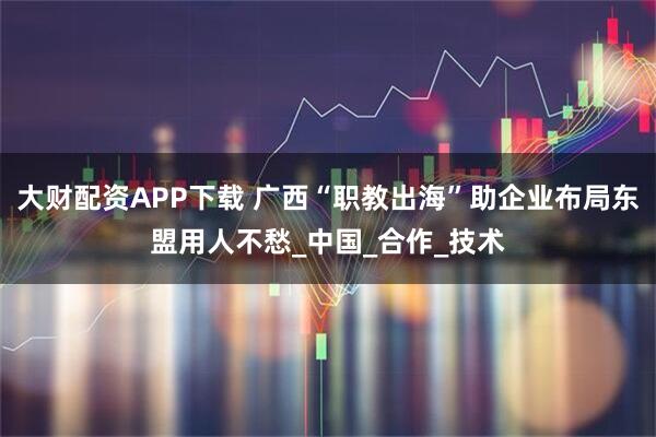 大财配资APP下载 广西“职教出海”助企业布局东盟用人不愁_中国_合作_技术